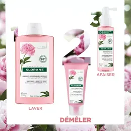 Klorane Pivoine Après-Shampoing Apaisant Cuir Chevelu Sensible 150ml