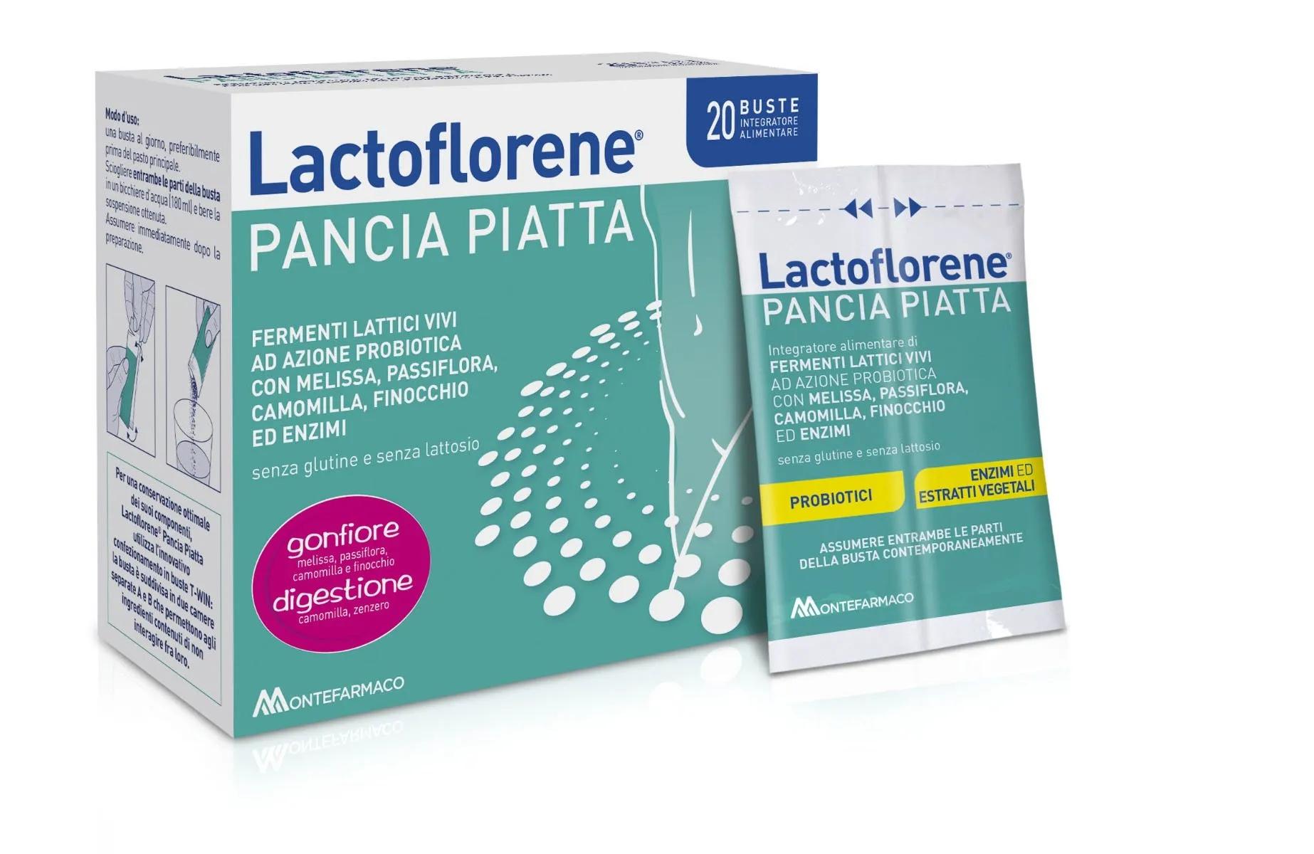 Lactoflorene Pancia Piatta Integratore Gonfiore Addominale 20 Bustine