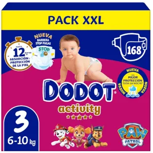 Dodot Activity Diapers T3 (6-18 kg) 168 units