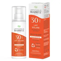 Laboratoires de Biarritz Soins Solaires Lait SPF30 Bio 100ml