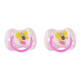 dBb Remond Sucette Anatomique Silicone Papillon Rose Translucide 1er âge