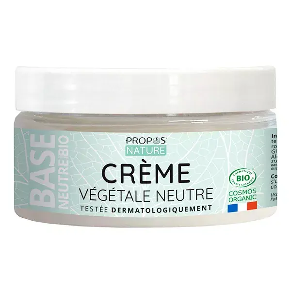 Propos'Nature - Crème neutre Bio - Sans parfum - 99% naturelle - 75ml