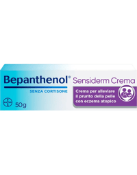 Bepanthenol Sensiderm Crema Lenitiva per Dermatite Atopica Eczema e Prurito Senza Cortisone 50g