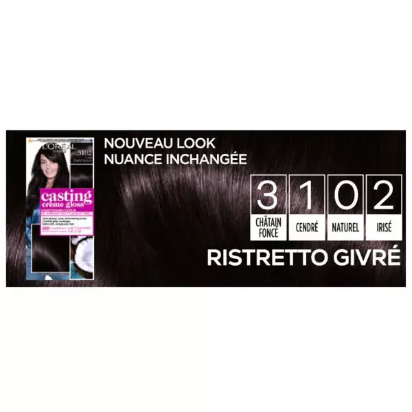 L'Oréal Casting Crème Gloss Coloration Ristretto Givré 3102