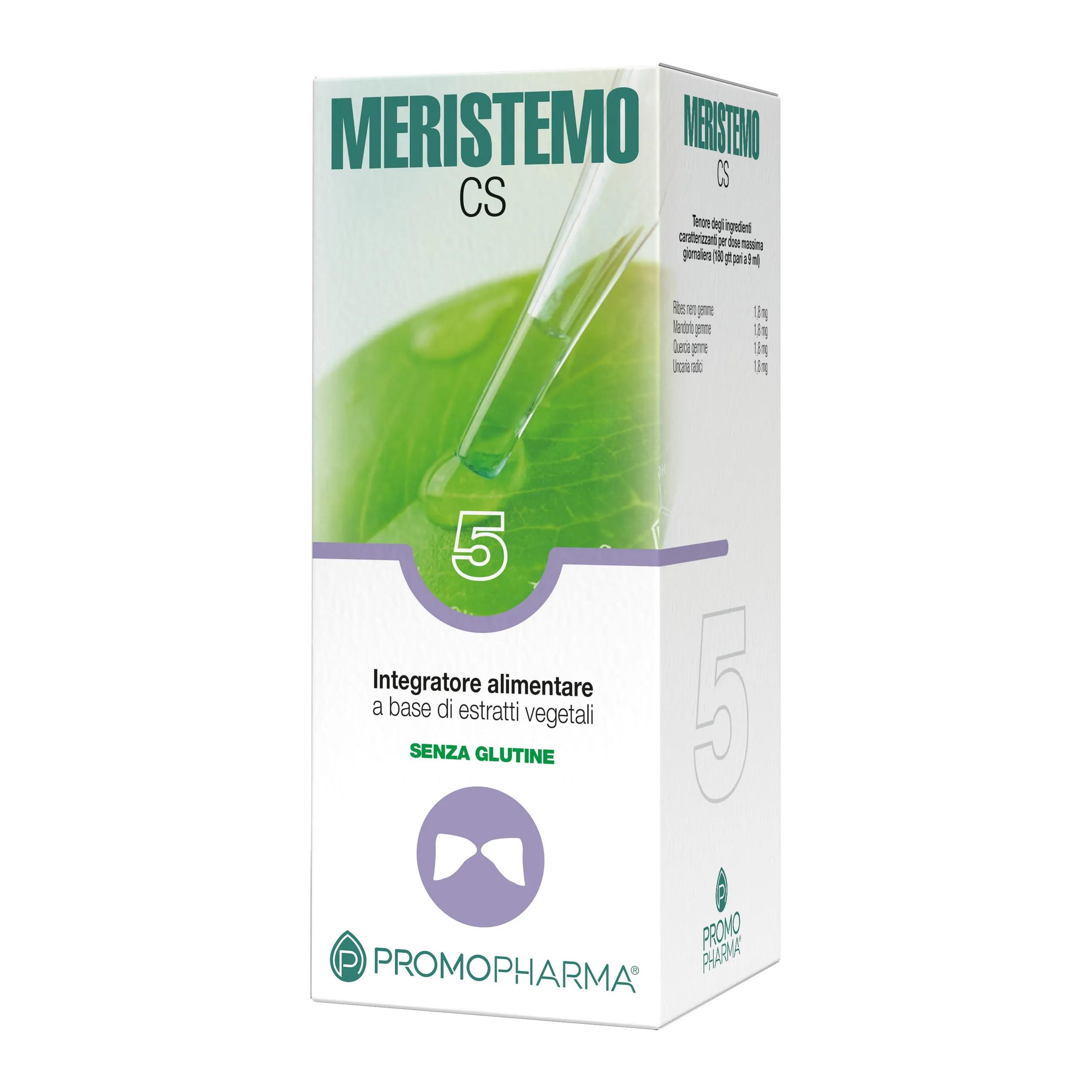 Meristemo 5 CS Integratore Drenaggio Ghiandole Surrenali 100 ml