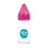 dBb Remond Biberon Jus de Fruit Régul'Air Verre Rose Translucide 110ml