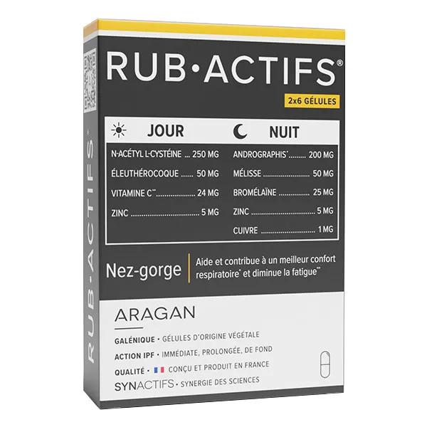 Aragan - Synactifs - Rub Actifs® Santé respiratoire nez-gorges - 12 gélules