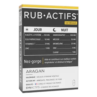 Aragan - Synactifs - Rub Actifs® Salute respiratoria naso-gola - 12 capsule