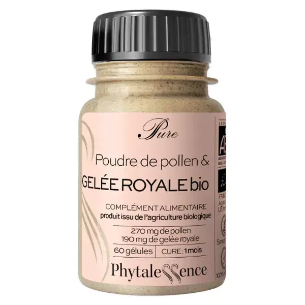 Phytalessence Organic Royal Jelly-Pollen 60 capsules