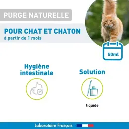 Vetoform Purge Naturelle Spécial Hygiène Intestinale Chat & Chaton 50ml