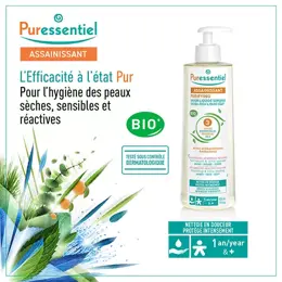 Puressentiel Assainissant Savon Liquide Surgras Aux 3 Huiles Essentielles Bio 500ml