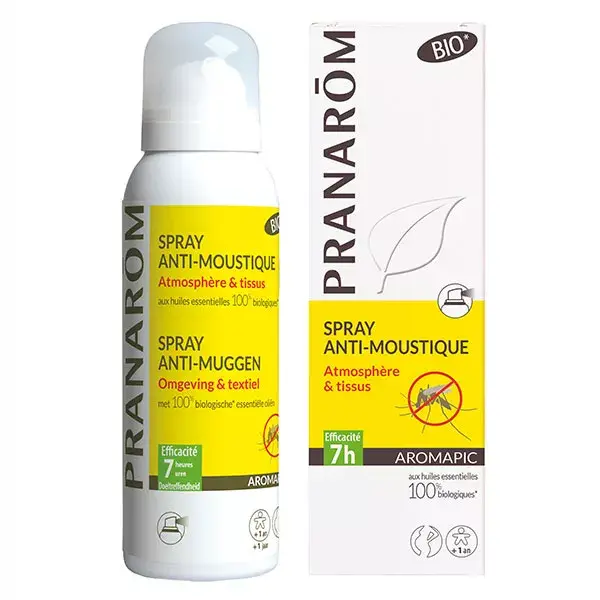 Pranarom Aromapic Spray Anti-Moustiques Atmosphère et Tissus Bio 150ml