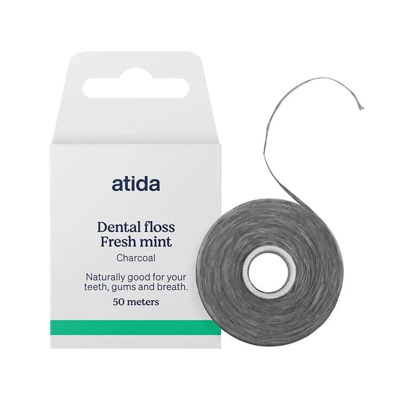 Atida Mint Filo Interdentale Con Carbone Attivo 50 Metri