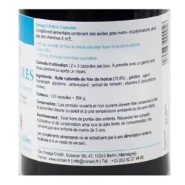 Norsan Oméga 3 Arktis 1500mg Huile de Foie de Morue 120 capsules