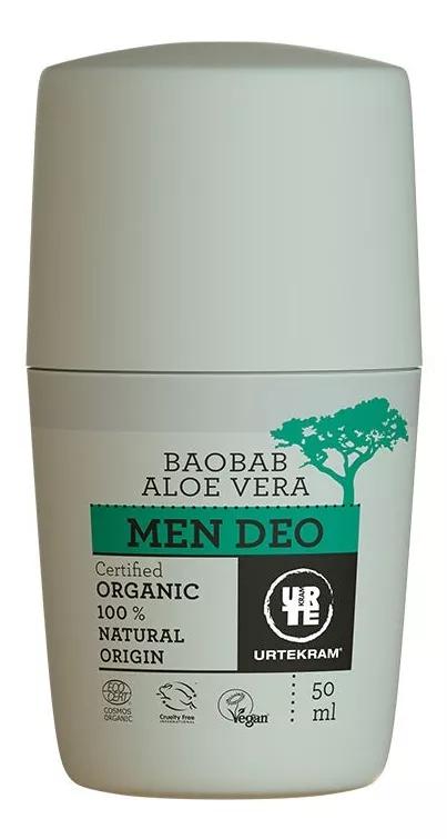 Urtekram Desodorante Roll-On Men Baobab y Aloe 50 ml