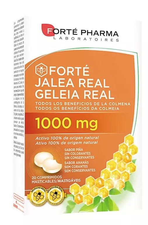 Forte Pharma Forchá Pharma geleia Real Sabor ananás 20 Comprimidos Mastigáveis