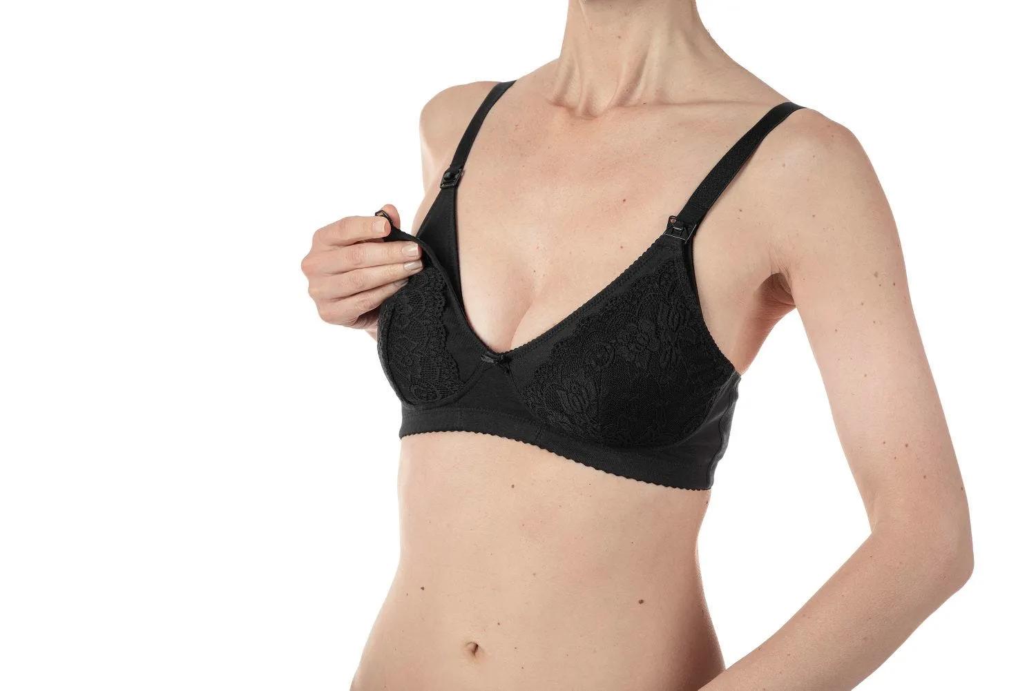 Chicco Reggiseno Cotone Allattamento nero 4D