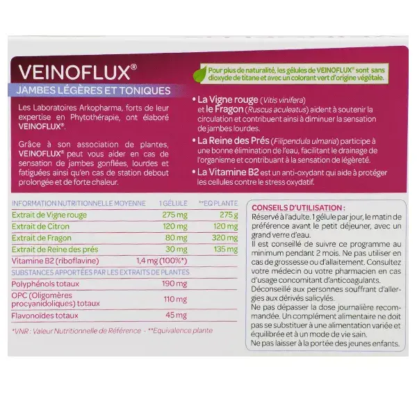 Arkopharma Veinoflux 30 capsule