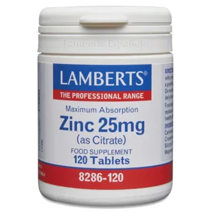 Lamberts Zinc 25 mg 120 Tablets
