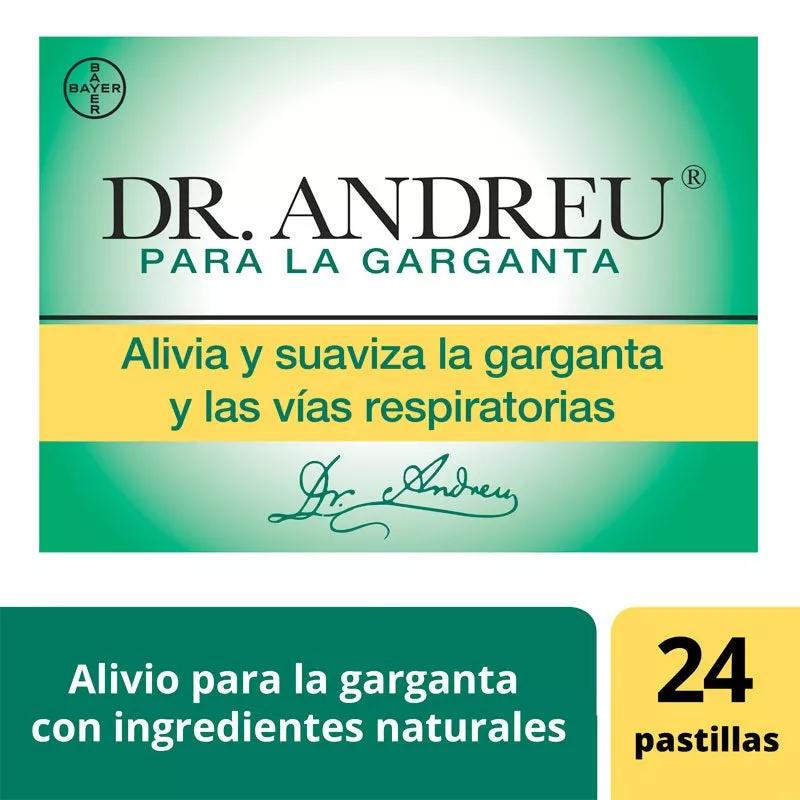 Bayer Pastillas del Dr Andreu Alivia y Suaviza la Garganta 24 ud