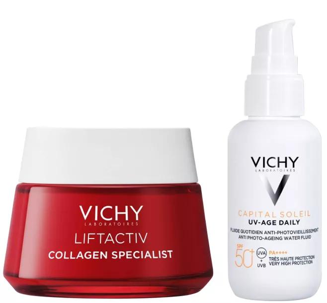 Vichy Liftactiv Collagen Specialist Creme 50 ml + Capital Soleil UV-AGE SPF50+ 40 ml