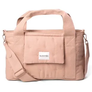 Suavinex Maternity Organizer Bag, Diaper Bag for Stroller, Plain Pink