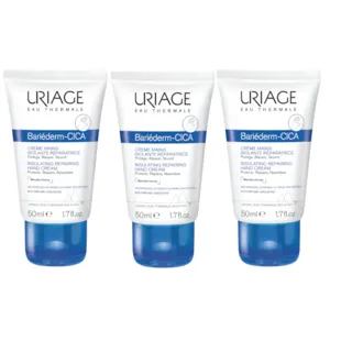 Uriage Bariéderm-Cica Hand Cream with Glycerin and Manuka Honey 3 x 50 ml