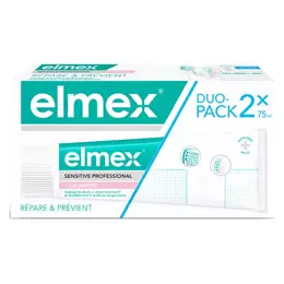 Elmex Sensitive Professional Dentifrice Soin Gencives Lot de 2 x 75ml