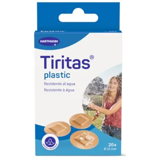 Round Plastic Band-Aids 22mm 20 units