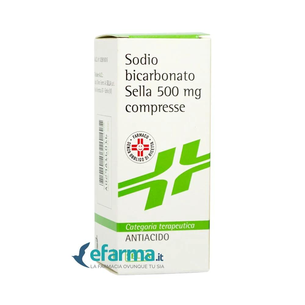 Sodio Bicarbonato Sella 500 Mg Antiacido 50 Compresse