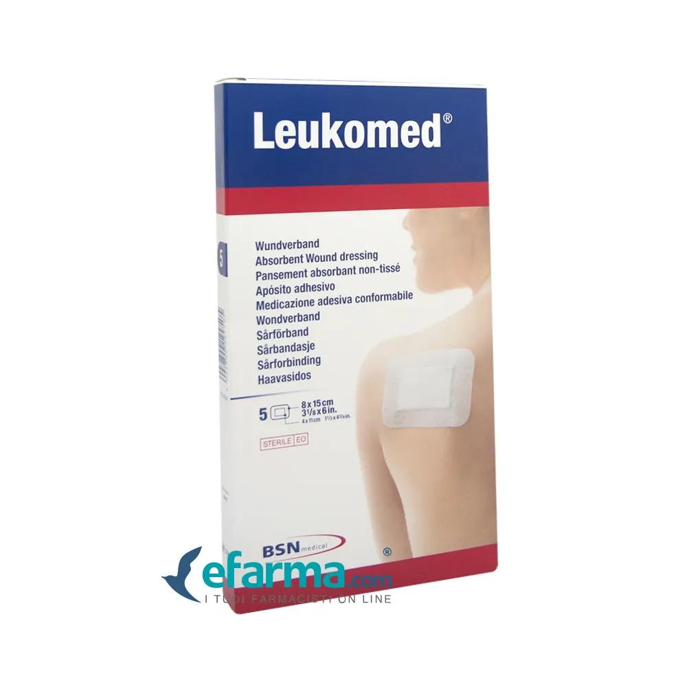 Leukomed Medicazione Autoadesiva Garza Tessuto Non Tessuto 8x15 Cm