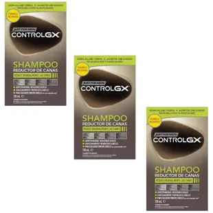Just For Men Control GX Shampooing Réducteur de Gris 3x118 ml