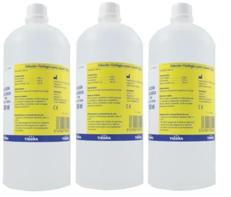 Tiedra Physiological Saline Solution for Washing 3x1 L