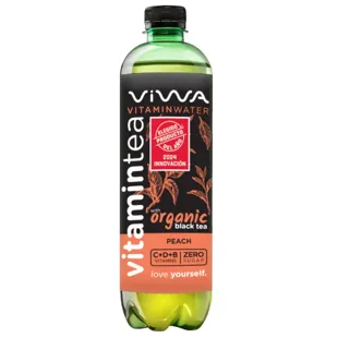 Viwa Vitamintea Chá Preto e Pêssego 600 ml