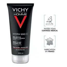 Vichy Homme Gel Douche Hydra Mag C Lot de 2 x 200ml