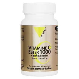 Vit'all+ VITAMINE C ESTER 1000mg + Bioflavonoïdes 30 comprimés sécables