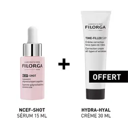 Filorga Duo Ncef-Shot Sérum 15ml + Time-Filler Crème 30ml Offerte