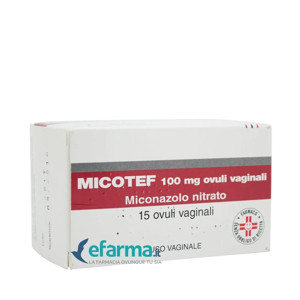 Micotef 15 Ovuli Vaginali 100 mg