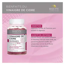 BIOCYTE VINAIGRE DE CIDRE 60 GUMMIES