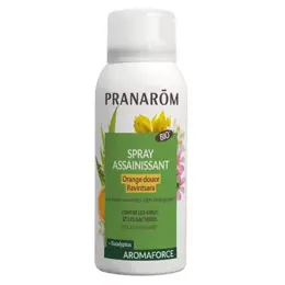 Pranarom Aromaforce Spray Assainissant Ravintsara Orange Douce Bio 75ml