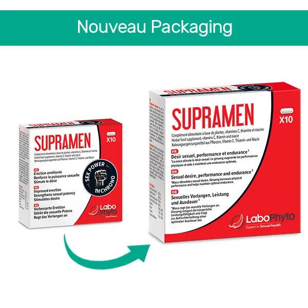 Labophyto Erectab Stimulant Sexuel - (4 comprimés) - Poppers Rapide