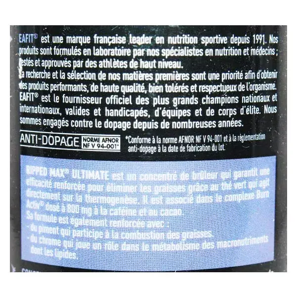 Eafit Ripped Max Ultimate 120 comprimidos + Gel Abdos 200 ml