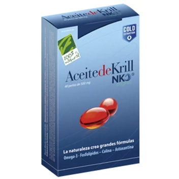 Aceite de Krill NKO Original 100% Natural 40 Cápsulas