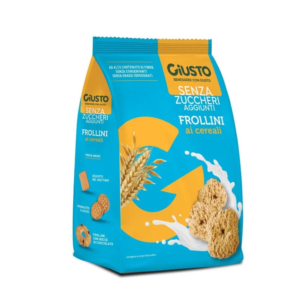 Giusto Senza Zuccheri Aggiunti Frollini Ai Cereali 350 g