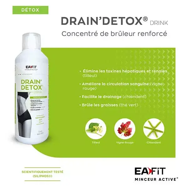 Eafit Drain Detox Bevanda Drenante Depurante 500 ml
