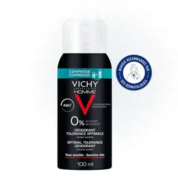 Vichy Homme Déodorant Tolérance Optimale 48h Spray 100ml