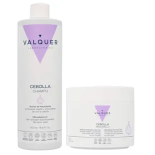 Valquer Pack Cebolla Champú 500 ml + Mascarilla 300 ml