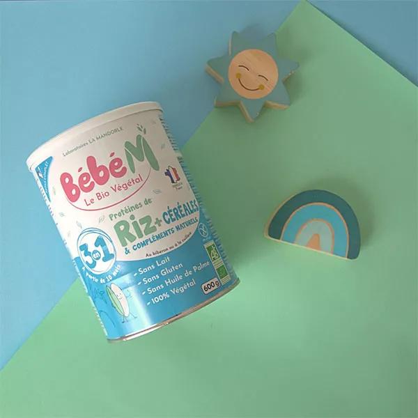 Bébé M Arroz 3 en 1 Cereales ecológicos +10m Suplemento proteico 600g