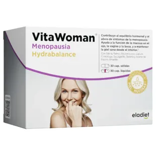 Eladiet Vitawoman Menopause Hydrabalance 30 Solid Capsules + 30 Liquid Capsules