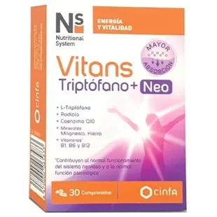 NS Nutritional System Vitans Triptófano + Neo 30 Comprimidos